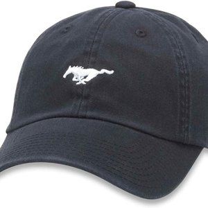 Officially Licensed Ford Mustang Micro Pony Dad Hat, Strapback, Black, NWT